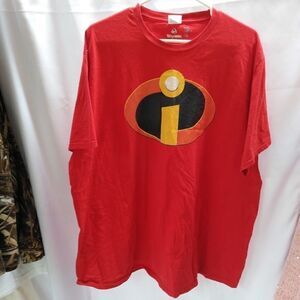 Disney Red Incredibles Logo Short Sleeve Tee